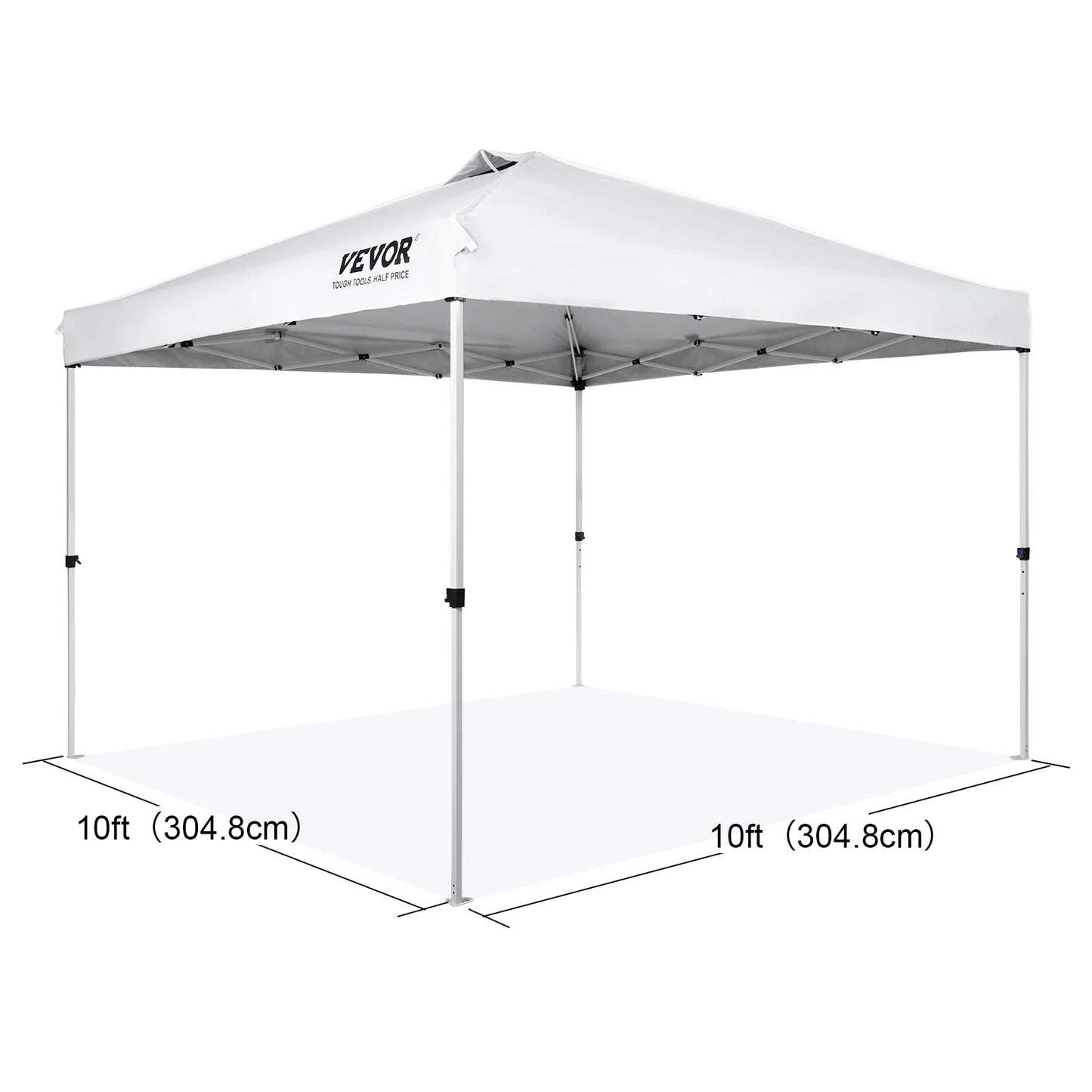 Succebuy Pop up Canopy Tent 250D PU Silver Coated Tarp with Portable Roller Bag and 4 Sandbags Waterproof and Sun Shelter Gazebo