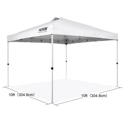 Succebuy Pop up Canopy Tent 250D PU Silver Coated Tarp with Portable Roller Bag and 4 Sandbags Waterproof and Sun Shelter Gazebo